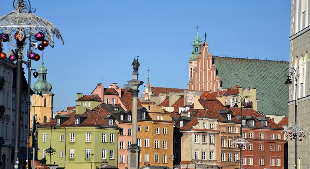 Foto: Columna de Segismundo y Stare Mesto - Varsovia (Masovian Voivodeship), Polonia