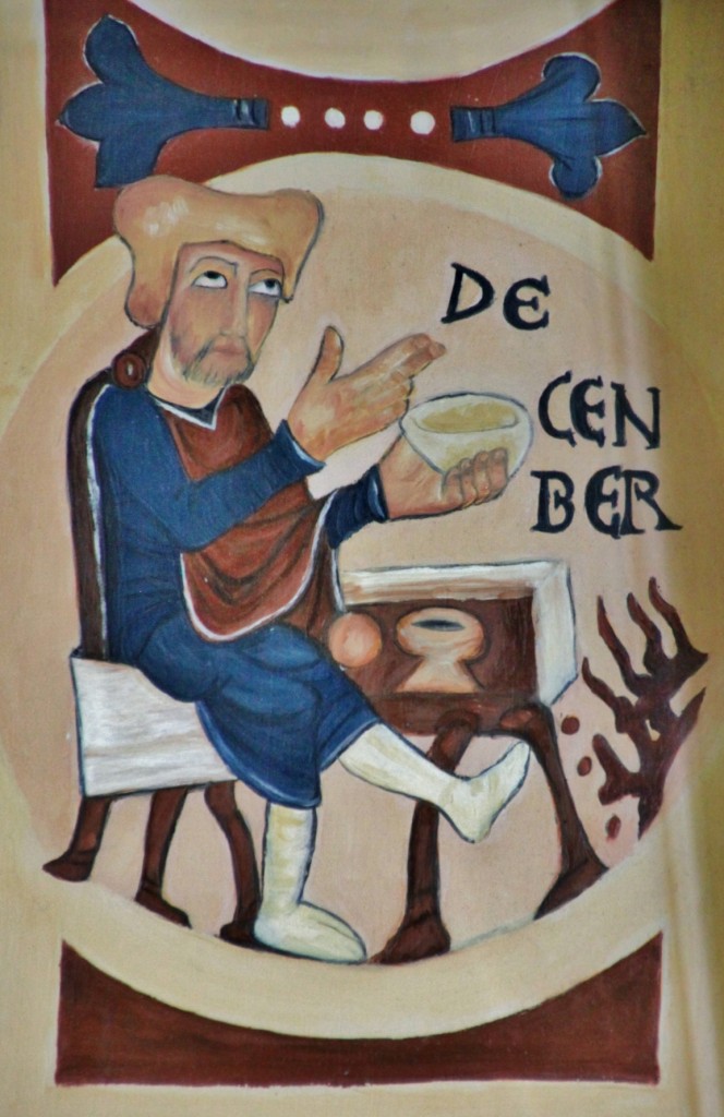 Foto: Calendario del panteón de la colegiata - León (Castilla y León), España