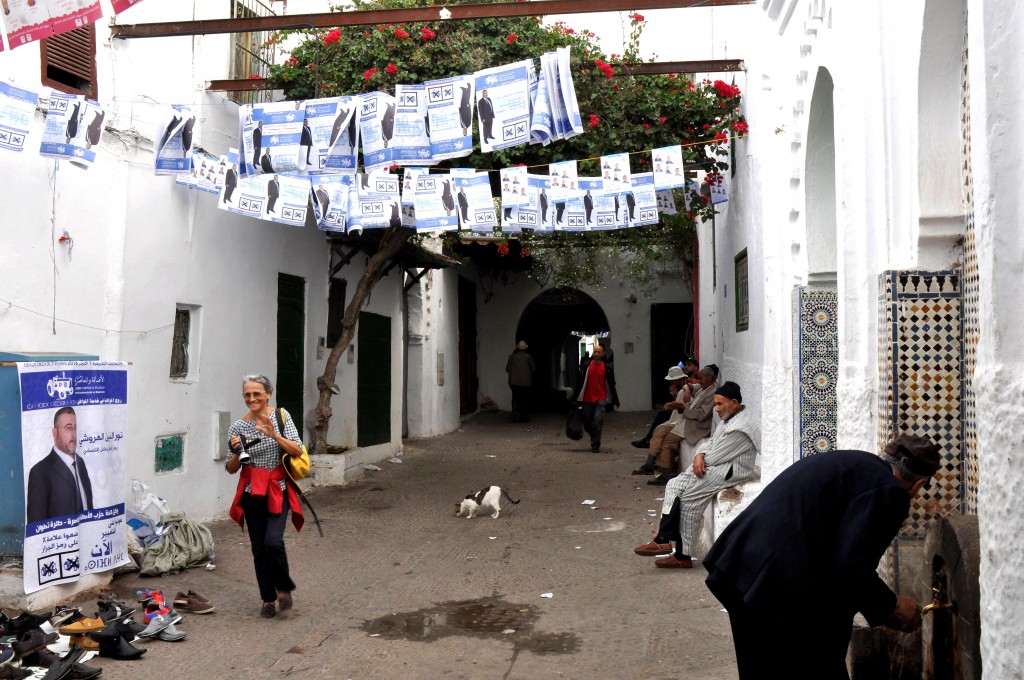 Foto: Propaganda de las elecciones - Tetuan (Tanger-Tétouan), Marruecos