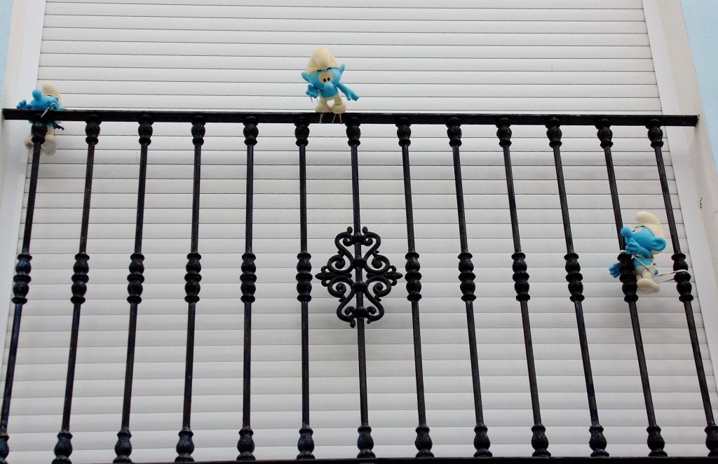 Foto: Vista del pueblo Pitufo - Júzcar (Málaga), España