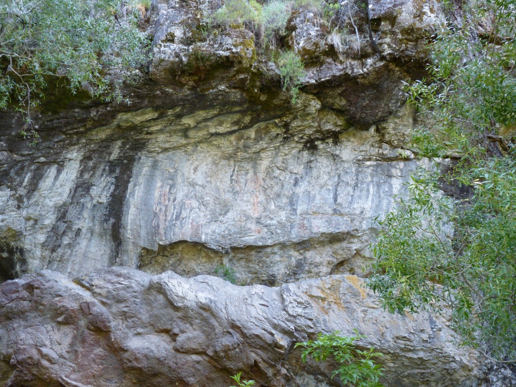 Foto: Pinturas rupestres. - Parque Nacional Los Alerces (Chubut), Argentina