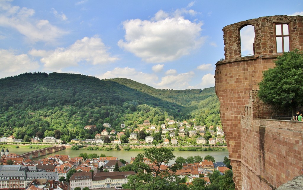 Foto: Vistas desde el castillo - Heidelberg (Baden-Württemberg), Alemania