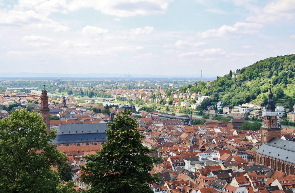 Foto: Vistas desde el castillo - Heidelberg (Baden-Württemberg), Alemania