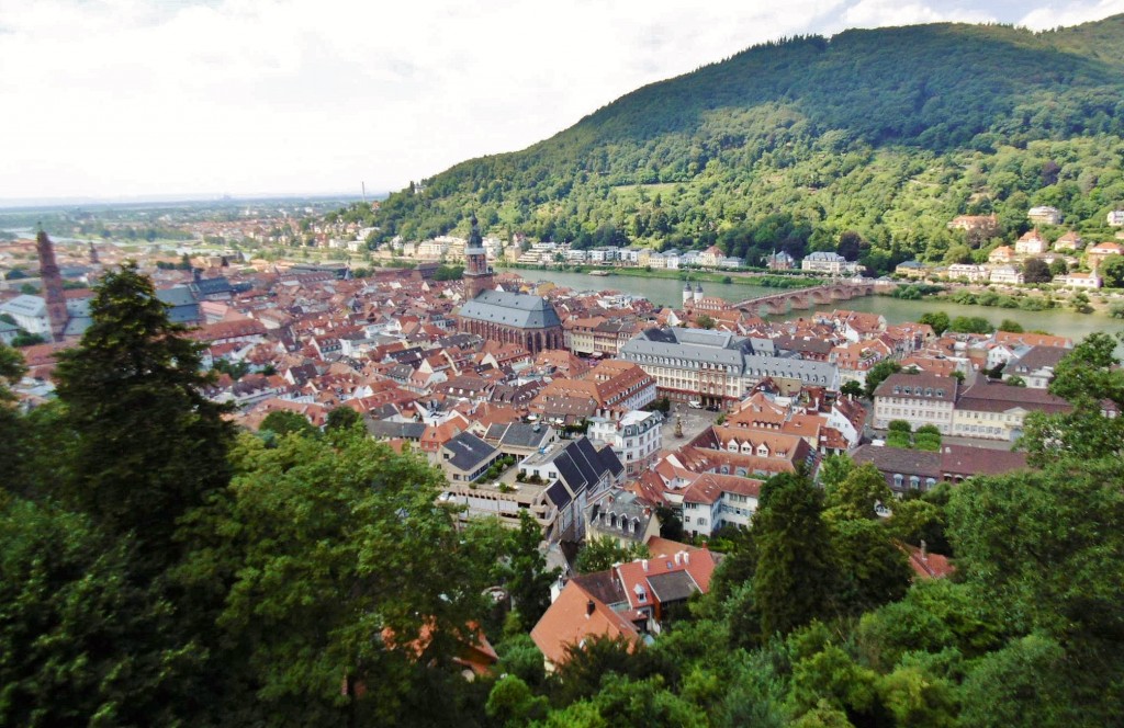 Foto: Vistas desde el castillo - Heidelberg (Baden-Württemberg), Alemania