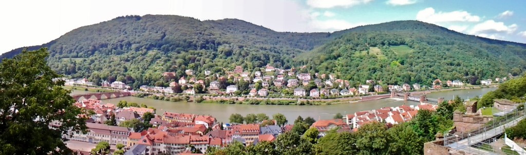 Foto: Vistas desde el castillo - Heidelberg (Baden-Württemberg), Alemania
