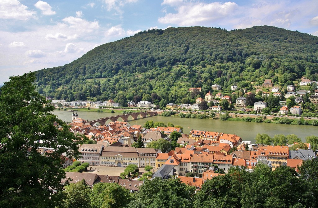 Foto: Vistas desde el castillo - Heidelberg (Baden-Württemberg), Alemania