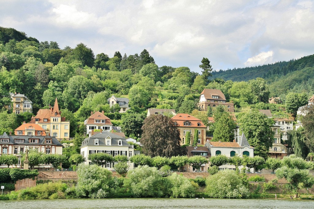 Foto: Vistas desde el puente - Heidelberg (Baden-Württemberg), Alemania