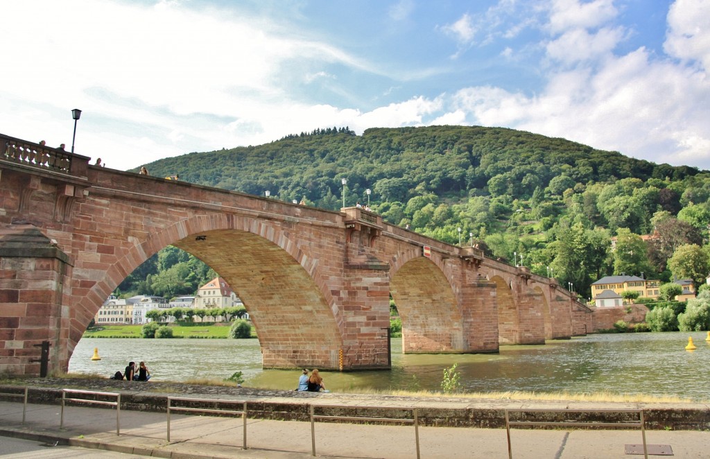 Foto: Puente sobre el Neckar - Heidelberg (Baden-Württemberg), Alemania