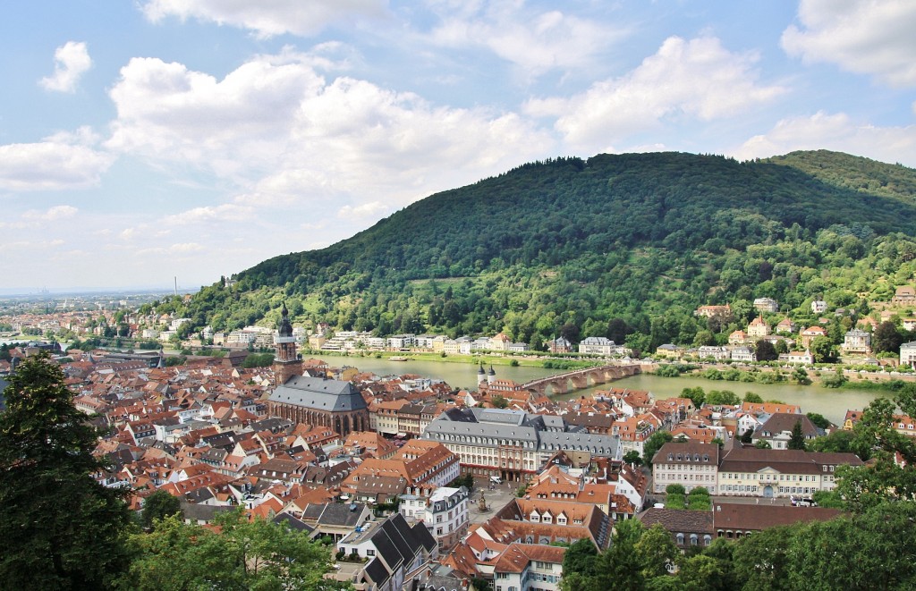 Foto: Vistas desde el castillo - Heidelberg (Baden-Württemberg), Alemania