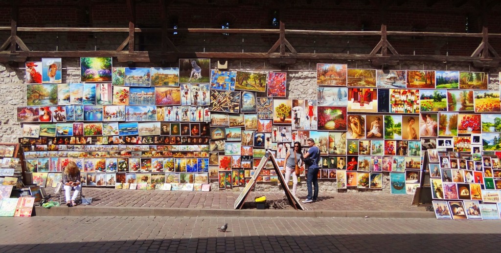 Foto: Galeria obrazów pod Bramą Floriańską - Kraków (Lesser Poland Voivodeship), Polonia