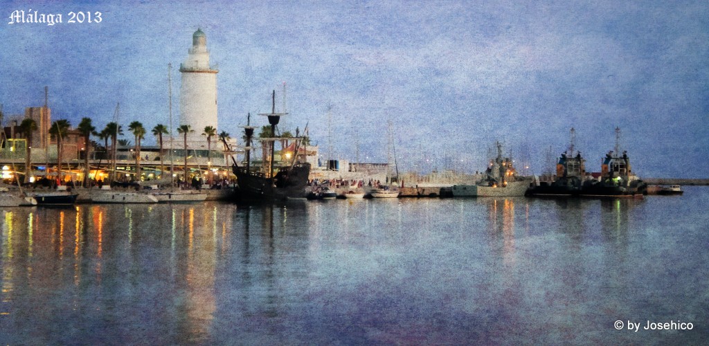 Foto: La Farola y el puerto - Málaga (Andalucía), España