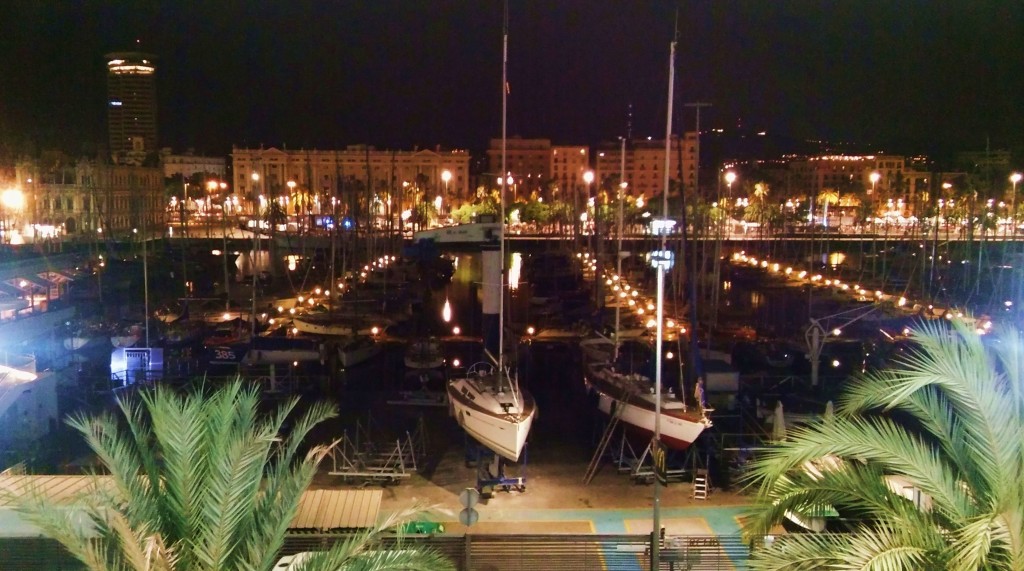 Foto: Noche en el Maremàgnum - Barcelona (Cataluña), España