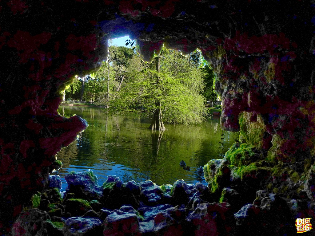 Foto: Parque del Retiro. La gruta del estanque del Palacio de Cristal. - Madrid (Comunidad de Madrid), España