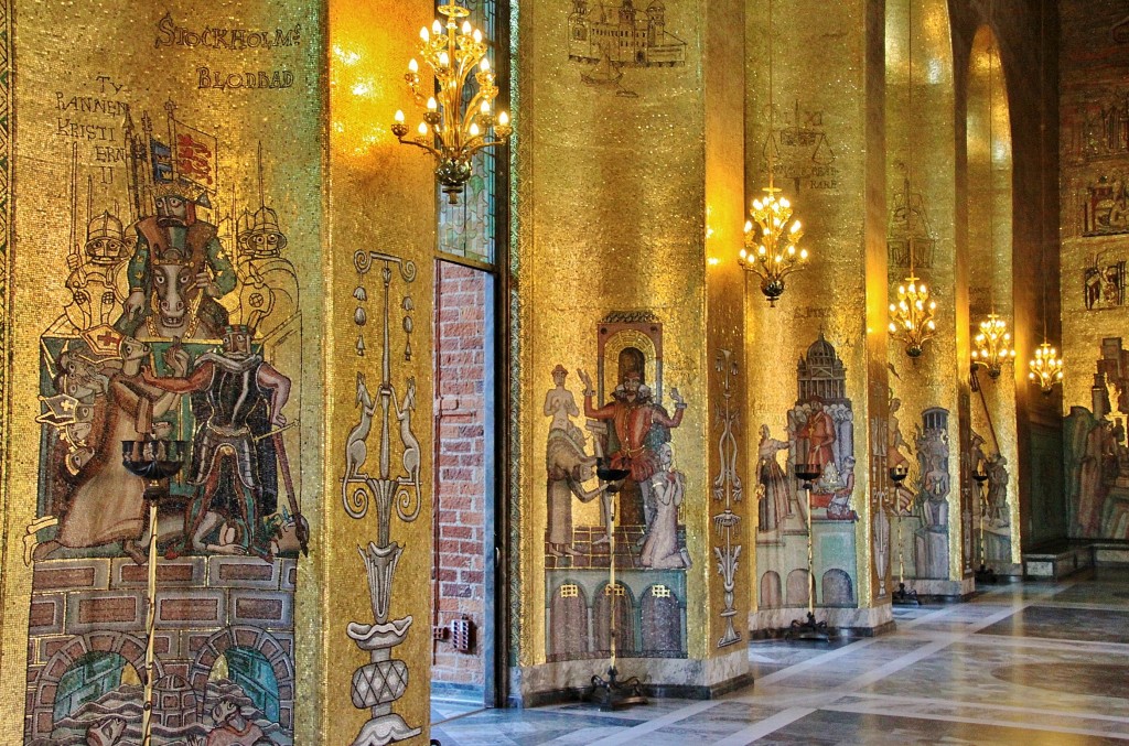 Foto: Ayuntamiento. Salón dorado - Stockholm, Suecia