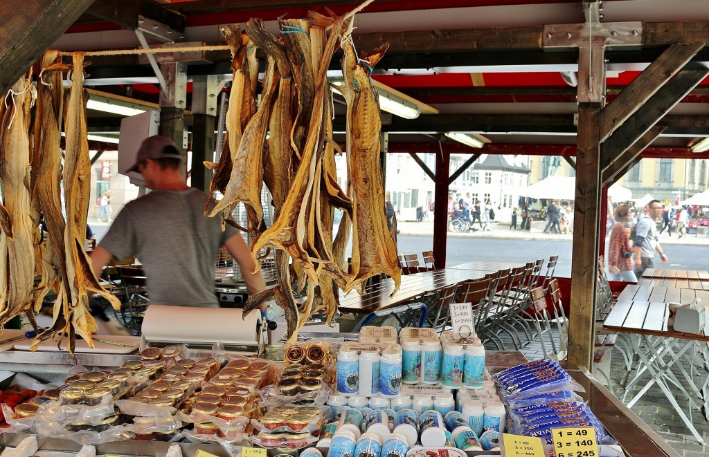 Foto: Mercado del pescado - Bergen (Hordaland), Noruega