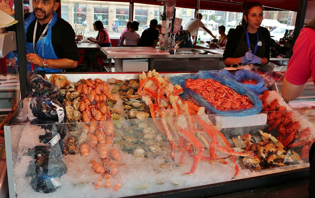 Foto: Mercado del pescado - Bergen (Hordaland), Noruega