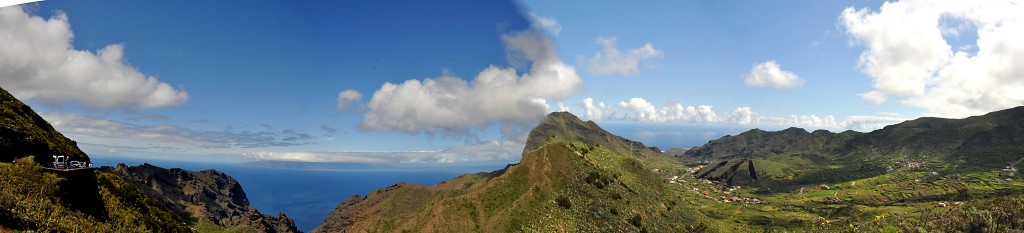 Foto: Vista panoramica con La Gomera al Fondo - Masca (Santa Cruz de Tenerife), España
