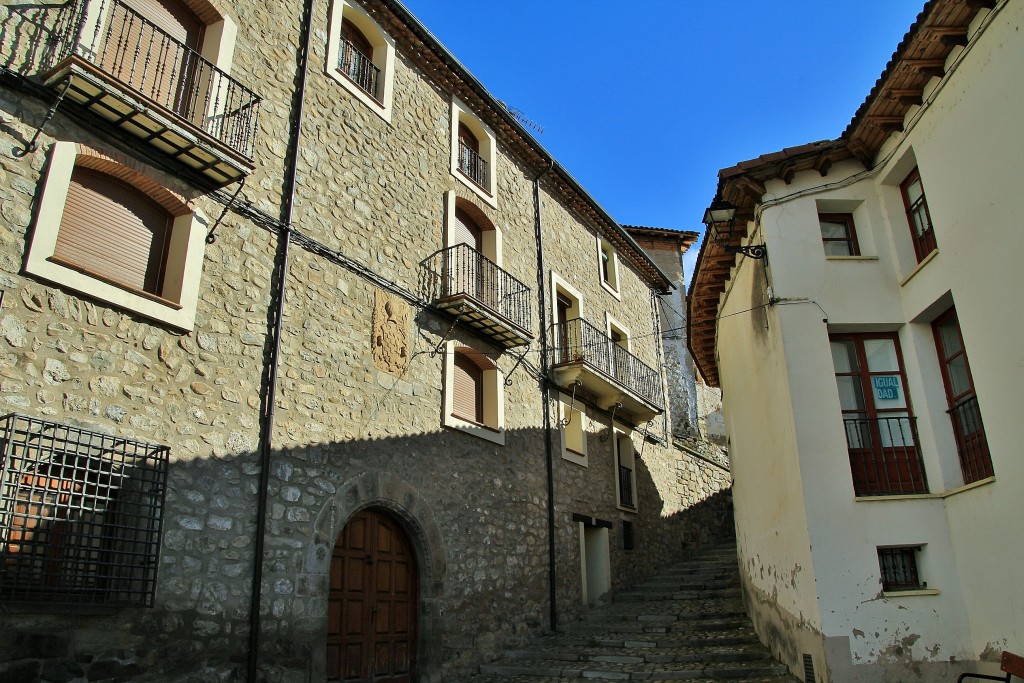 Foto Vista del pueblo Villoslada de Cameros (La Rioja), España