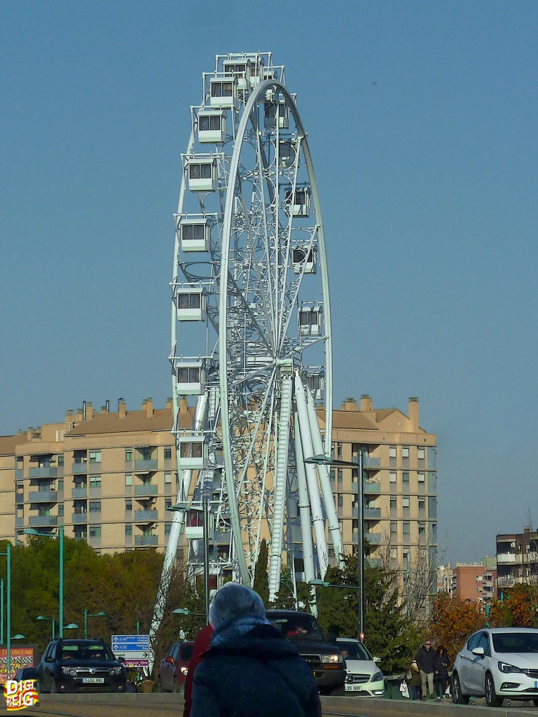 Foto: Noria Gigante instalada junto al rio Ebro - Zaragoza (Aragón), España