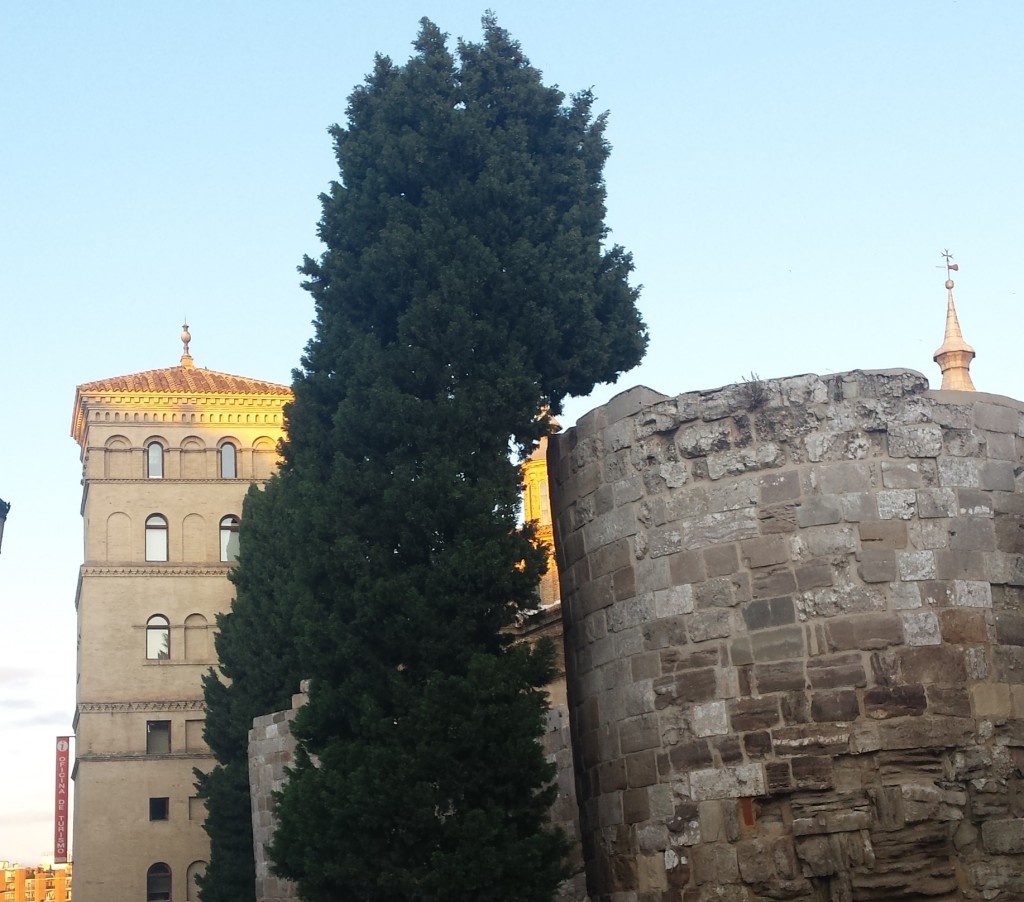 Foto: Murallas y torreon de la Zuda - Zaragoza (Aragón), España