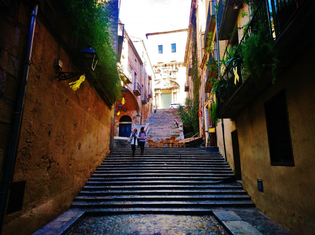 Foto: Pujada de Sant Domènec - Girona (Cataluña), España