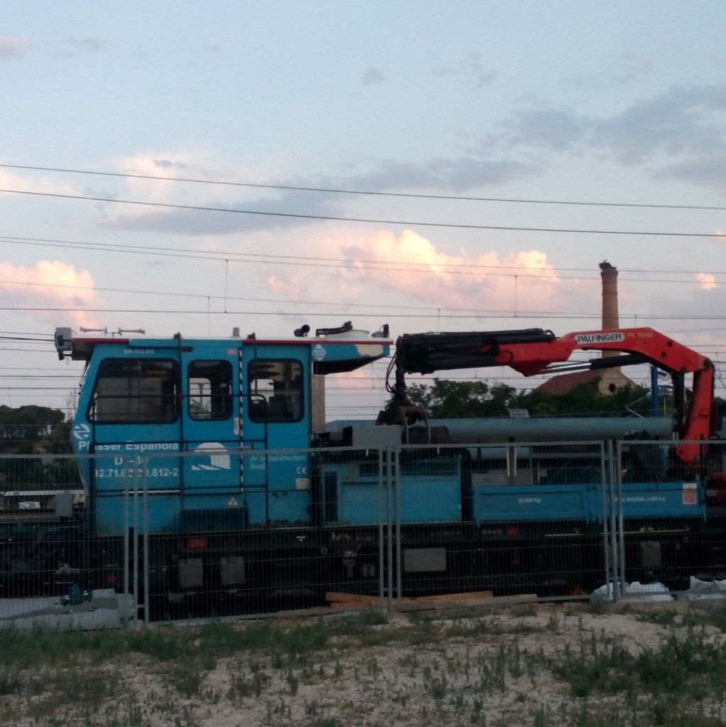 Foto: Tren de mantenimiento para vía de ancho ibérico - Calatayud (Zaragoza), España