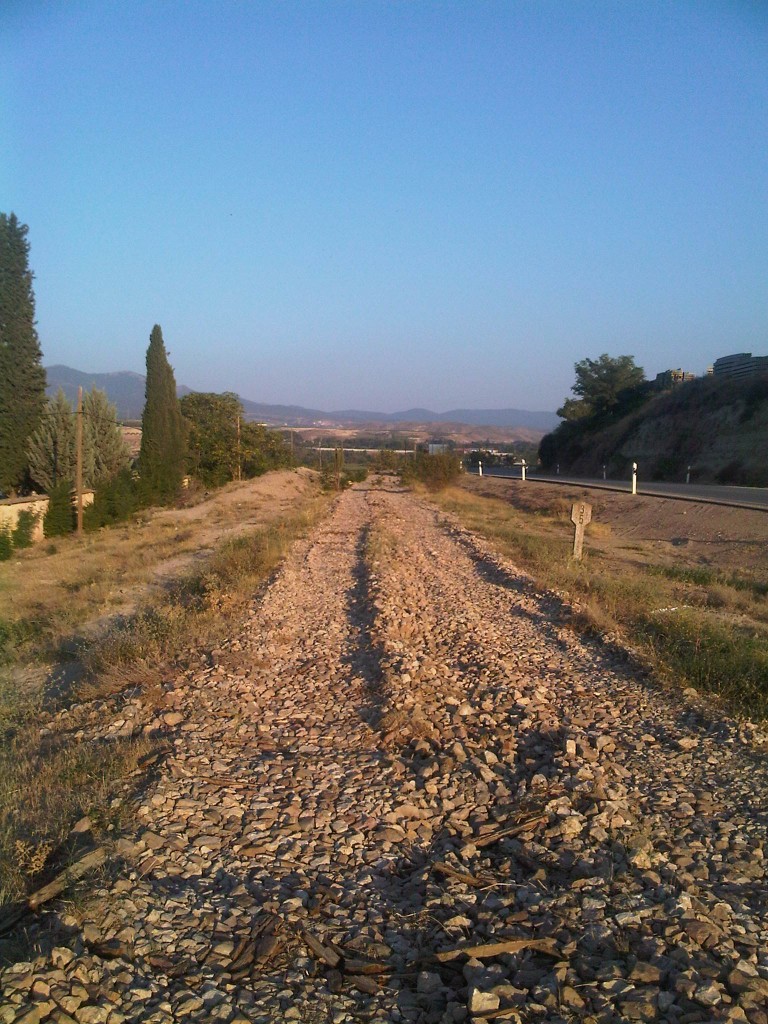 Foto: Desmantelamiento de vía previo a su conversión reconversión en vía verde - Calatayud (Zaragoza), España