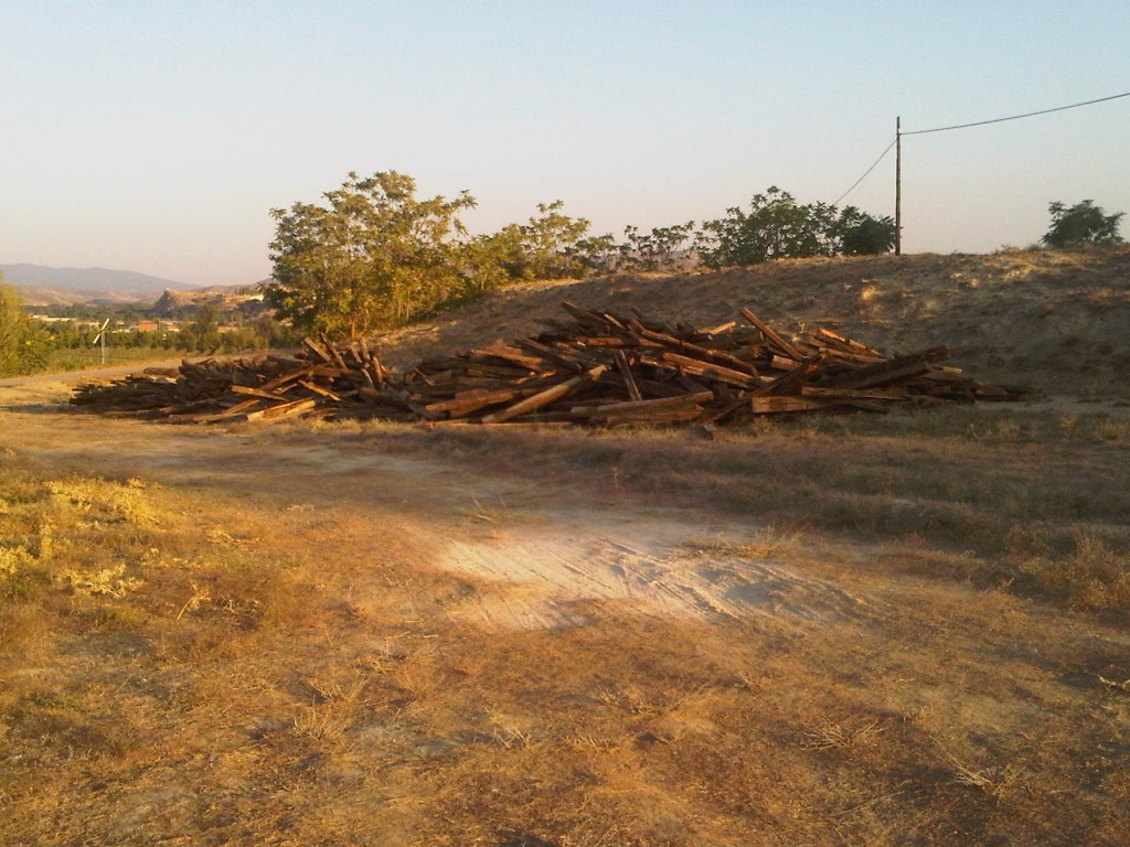 Foto: Desmantelamiento de vía previo a su conversión reconversión en vía verde - Calatayud (Zaragoza), España