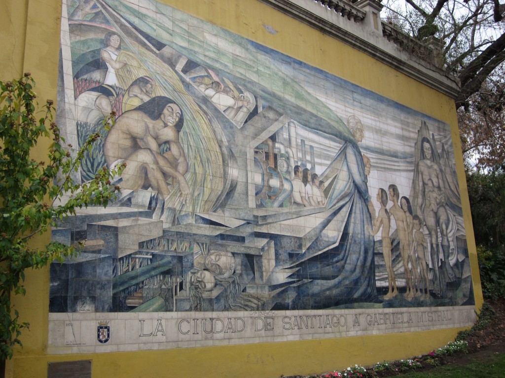 Foto: Mural en el Cerro Santa Lucía - Santiago (Región Metropolitana), Chile