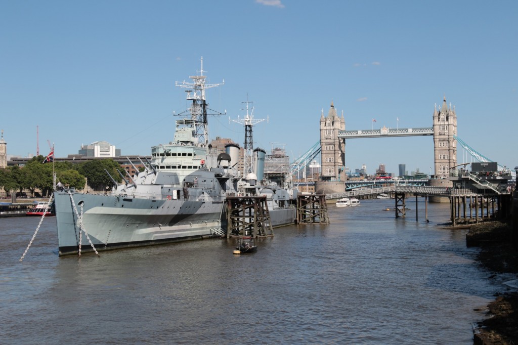 Foto: HMS BELFAST e Tower Bridge - Londres, El Reino Unido