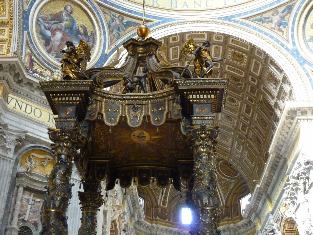 Foto: El baldaquino de San Pedro - Ciudad del Vaticano, Ciudad del Vaticano