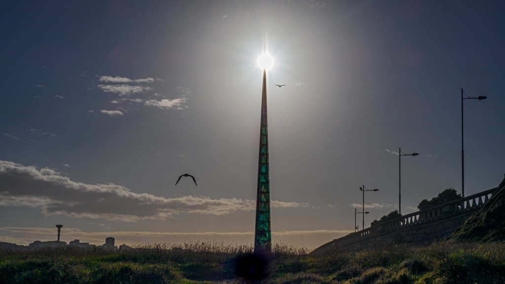 Foto: Sol sobre el Milenium - La Coruña (A Coruña), España