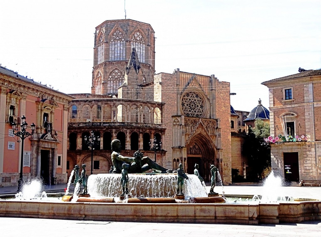 Foto: Fuente de la plaza de la Virgen - Valencia (Comunidad Valenciana), España