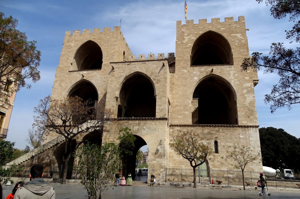 Foto: Trasera torres de Serranos - Valencia (Comunidad Valenciana), España