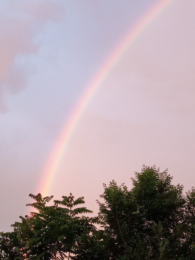 Foto: Espectacular arco iris el 21 de junio de 2021 - Calatayud (Aragón), España