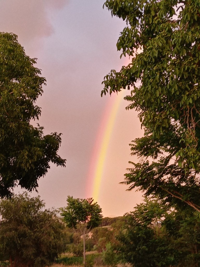 Foto: Espectacular arco iris el 21 de junio de 2021 - Calatayud (Aragón), España