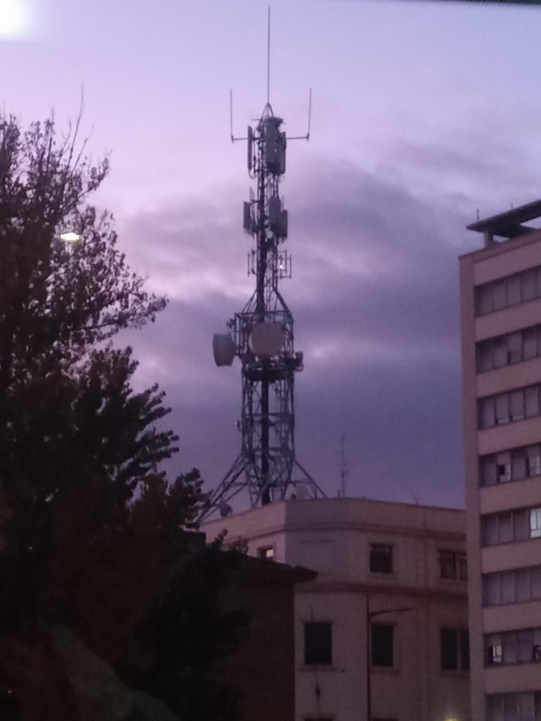Foto: Torre de comunicaciones de Telefónica - Calatayud (Zaragoza), España