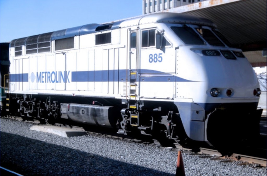 Foto: locomotora de Metrolink en Union Station - Los Ángeles (California), Estados Unidos