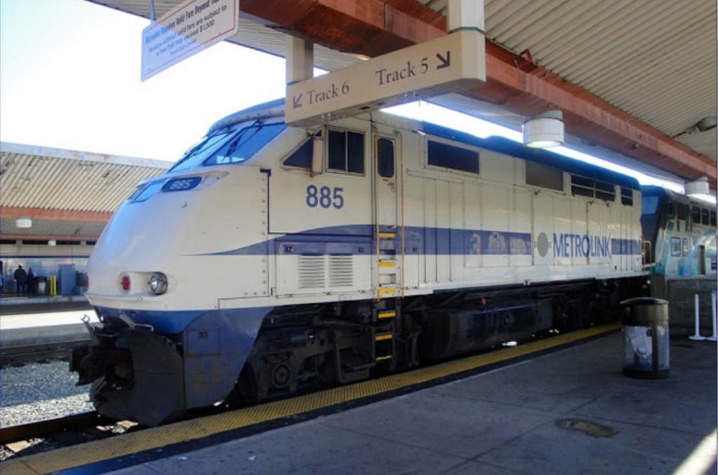 Foto: locomotora de Metrolink en Union Station - Los Ángeles (California), Estados Unidos