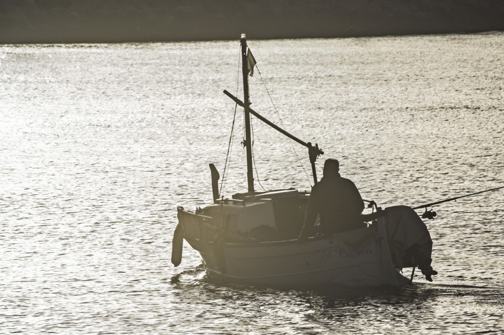 Foto: el pescador de madrugada - Palma (Illes Balears), España