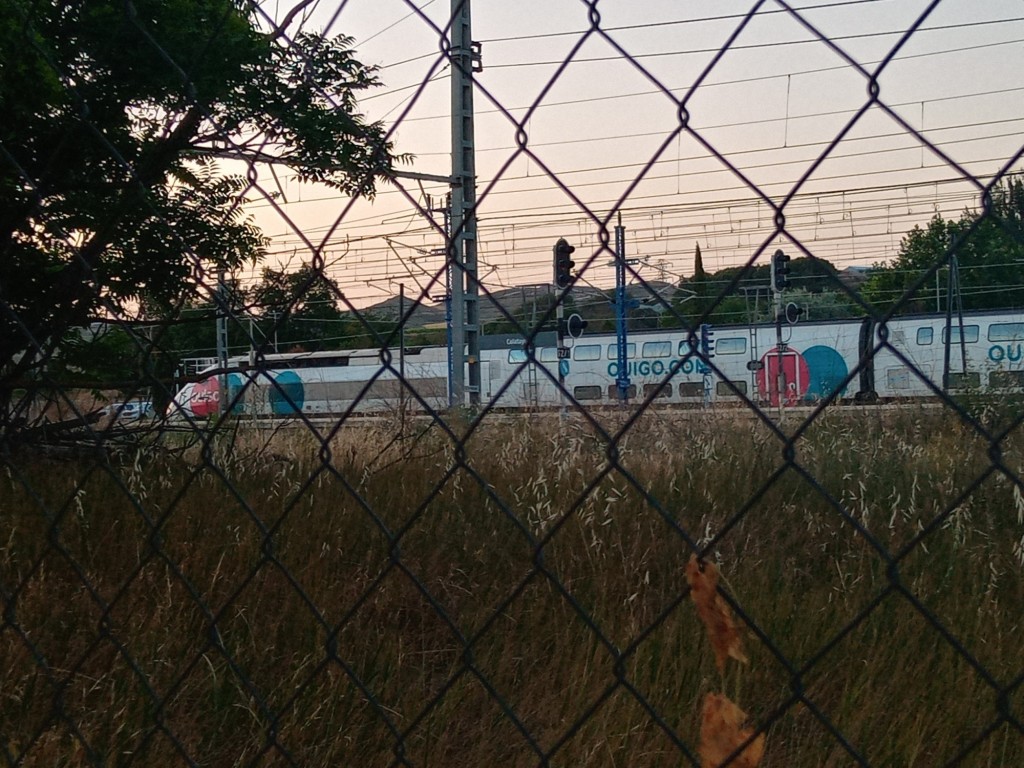 Foto: Tren Ouigo estacionado por incidencia - Calatayud (Zaragoza), España