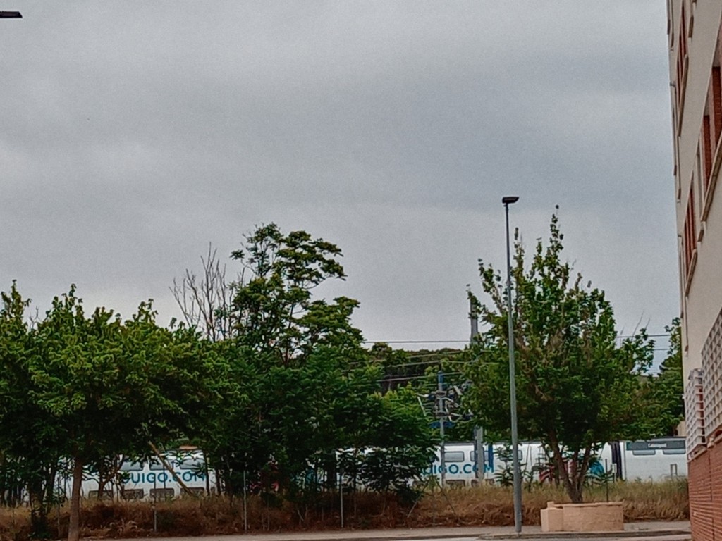 Foto: Tren Ouigo estacionado por incidencia - Calatayud (Zaragoza), España