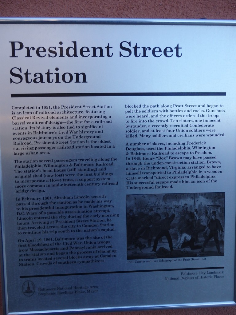 Foto: ex estación de la calle President - Baltimore (Maryland), Estados Unidos
