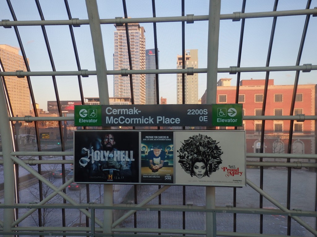 Foto: estación del metro, Línea Verde - Chicago (Illinois), Estados Unidos