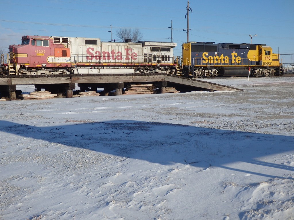 Foto: locomotoras del Burlington Northern & Santa Fe - Lincoln (Nebraska), Estados Unidos