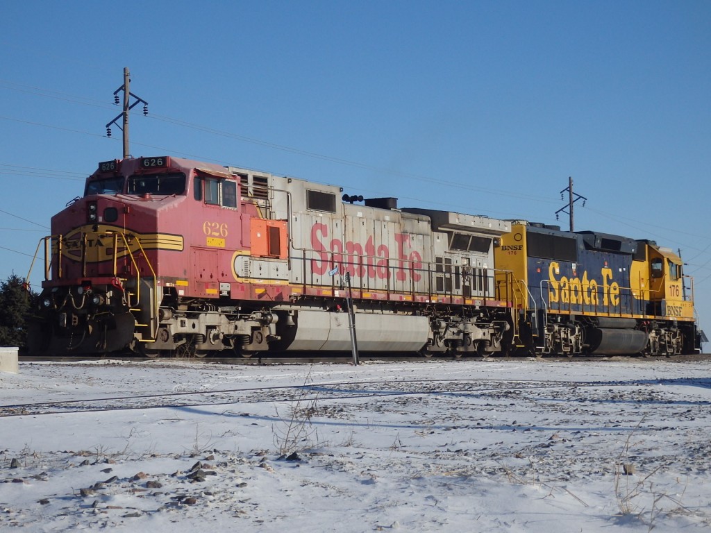 Foto: locomotoras del Burlington Northern & Santa Fe - Lincoln (Nebraska), Estados Unidos