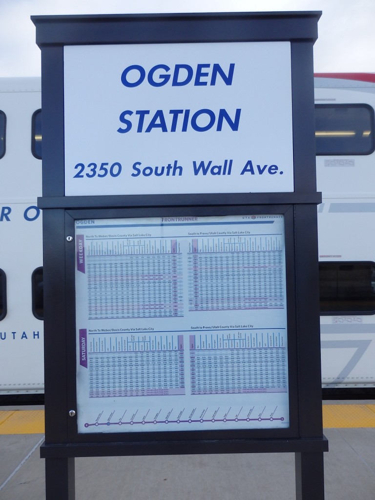 Foto: estación del FrontRunner - Ogden (Utah), Estados Unidos