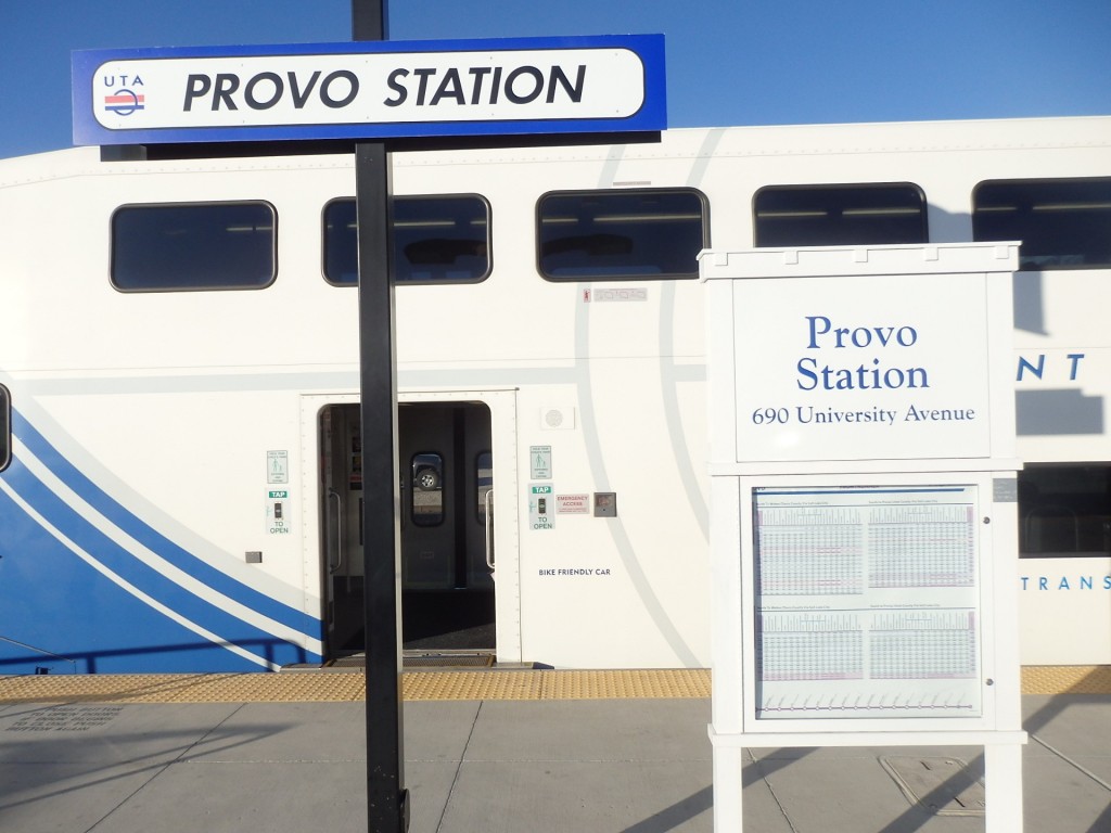 Foto estación final del FrontRunner Provo (Utah), Estados Unidos