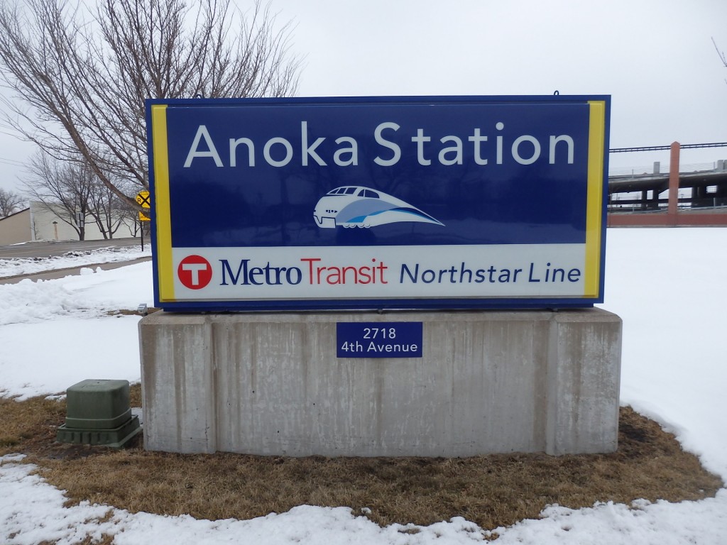 Foto: estación del tren local Northstar - Anoka (Minnesota), Estados Unidos