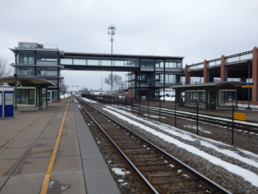 Foto: estación del tren local Northstar - Anoka (Minnesota), Estados Unidos